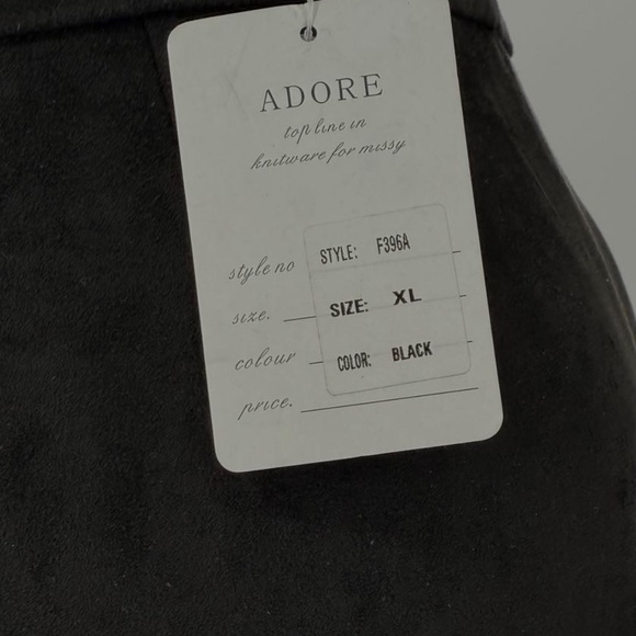 NWT Pinto Ranch Adore Western Faux Suede Long Fringe Skirt Size XL Black - Picture 8 of 13